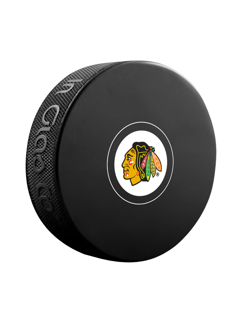Pre-Order - Theo Fleury Autographed Chicago Black Hawks Hockey Puck