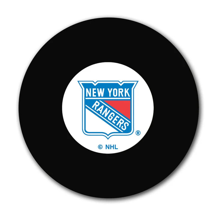 Pre-Order - Theo Fleury Autographed New York Rangers Hockey Puck