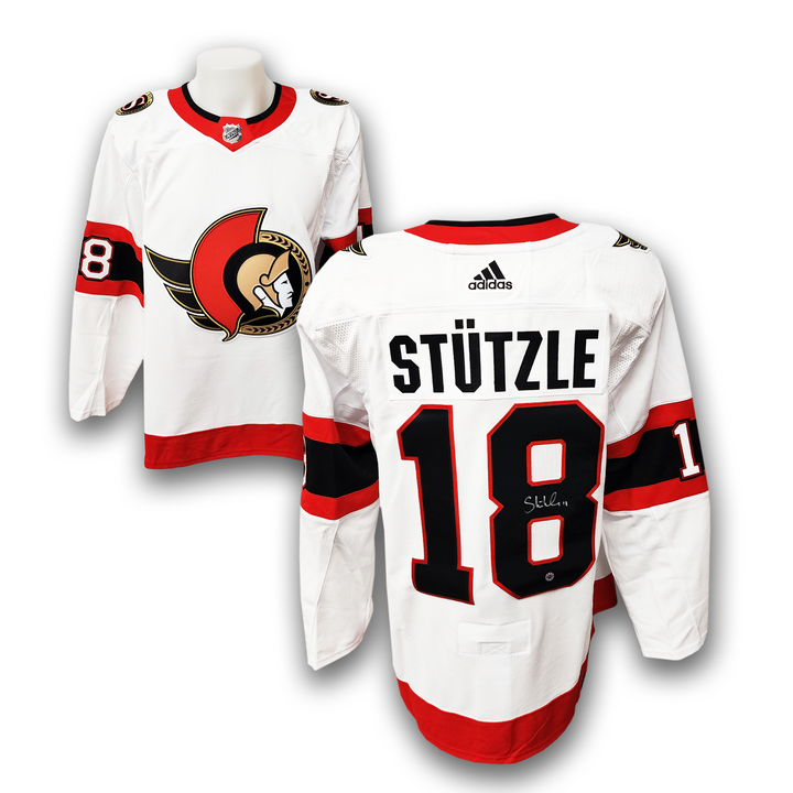 Tim Stutzle Autographed Ottawa Senators Away Adidas Jersey