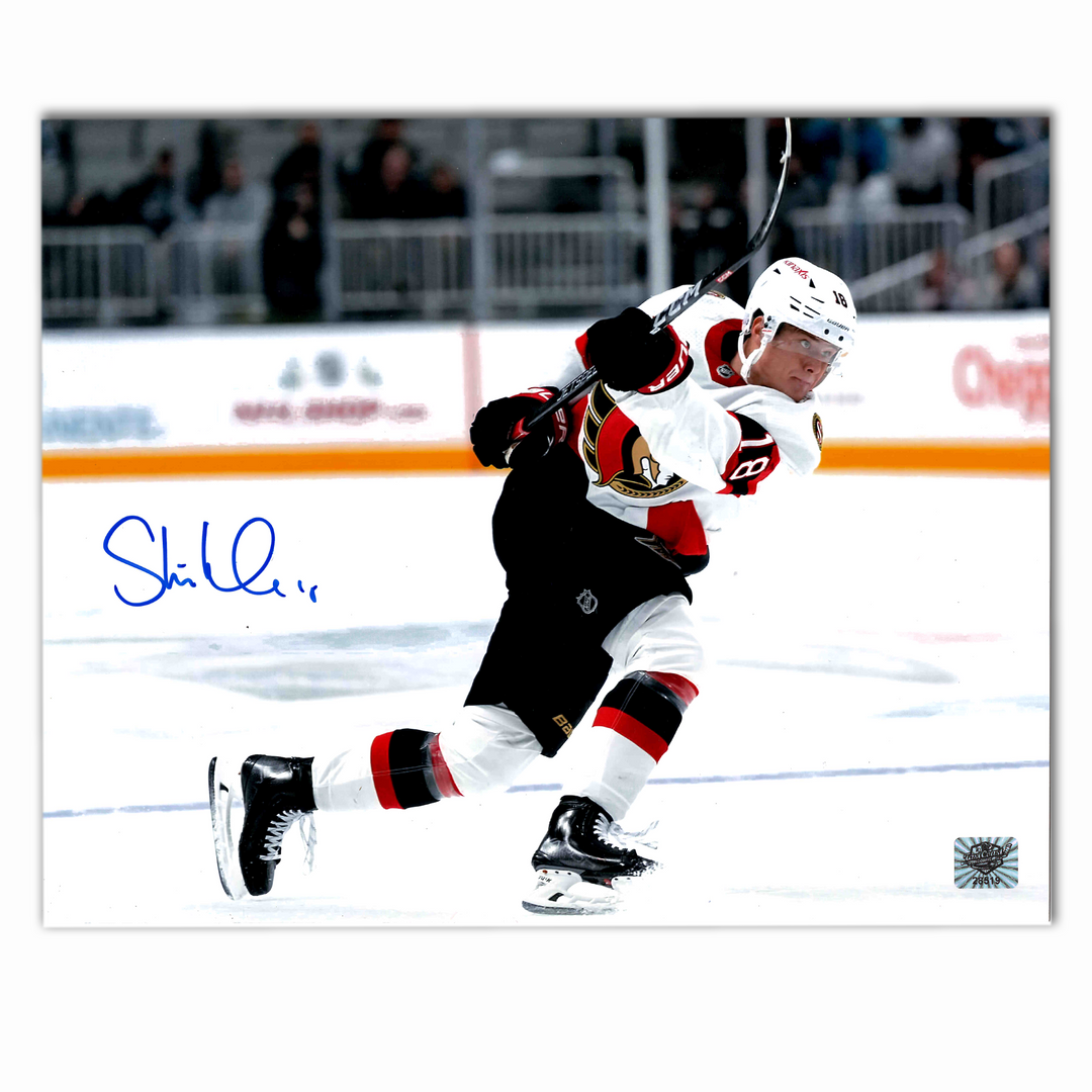 Tim Stutzle Autographed Ottawa Senators Away Horizontal Photo