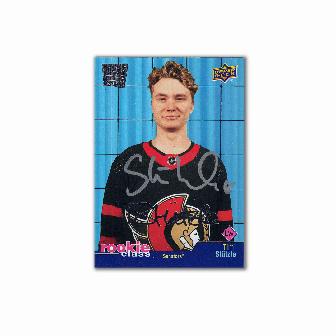 2021-21 UD Special Edition Rookie Class #RC-25 TIM STUTZLE Autographed Rookie Card