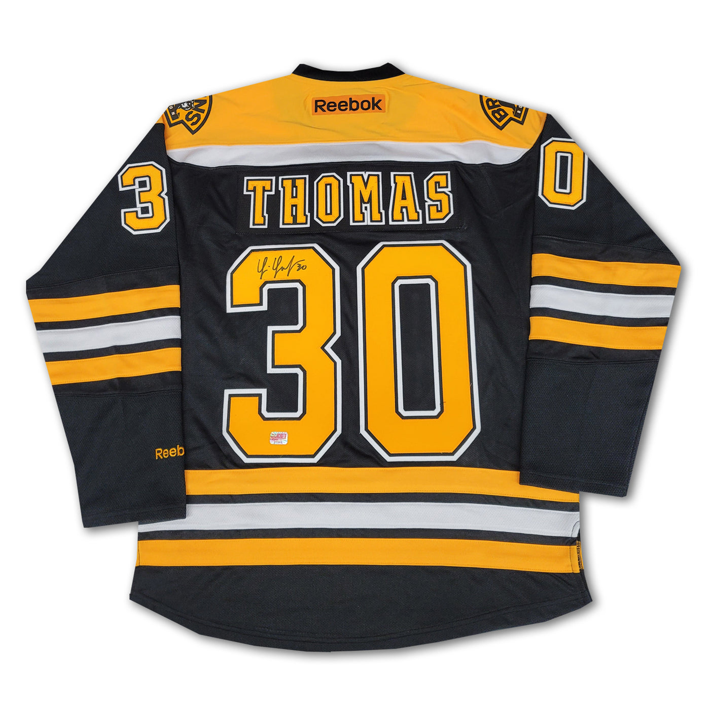 Tim Thomas Boston Bruins 2007-2017 Black Reebok Jersey