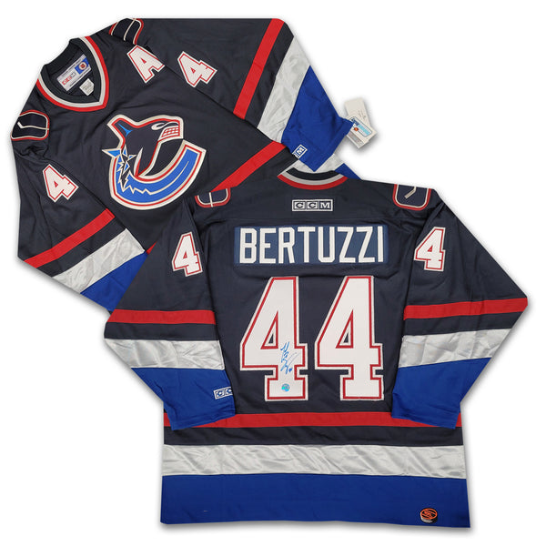 Todd Bertuzzi Vancouver Canucks Blue Orca Autographed CCM Jersey East Coast Sports Collectibles