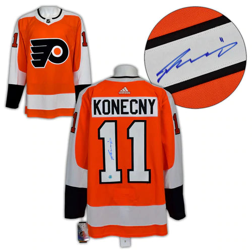 Travis Konecny Philadelphia Flyers Autographed Adidas Jersey