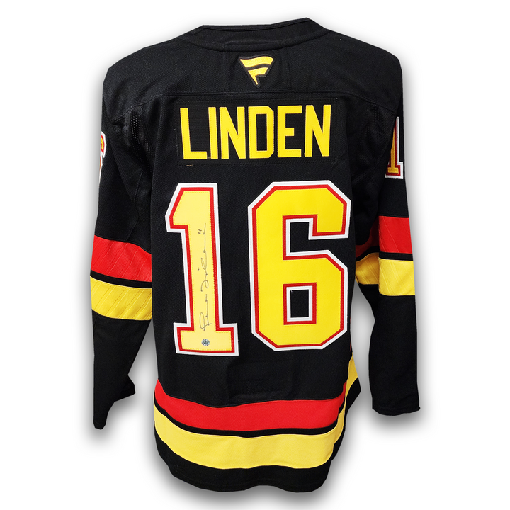 Trevor Linden Autographed Vancouver Canucks Alternate Fanatics Premium Jersey