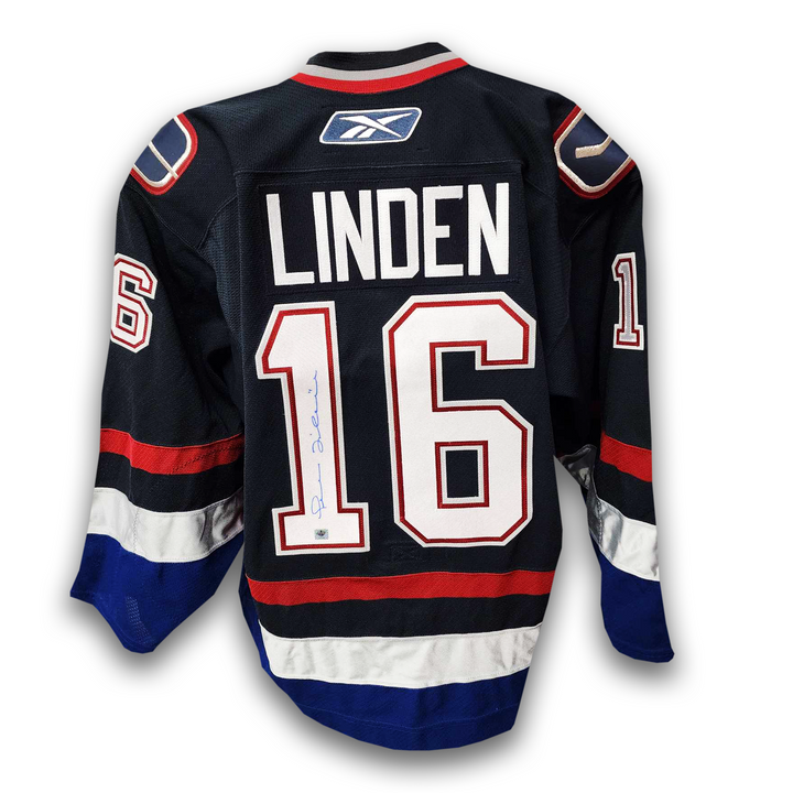Trevor Linden Autographed Vancouver Canucks Authentic Home Reebok Jersey