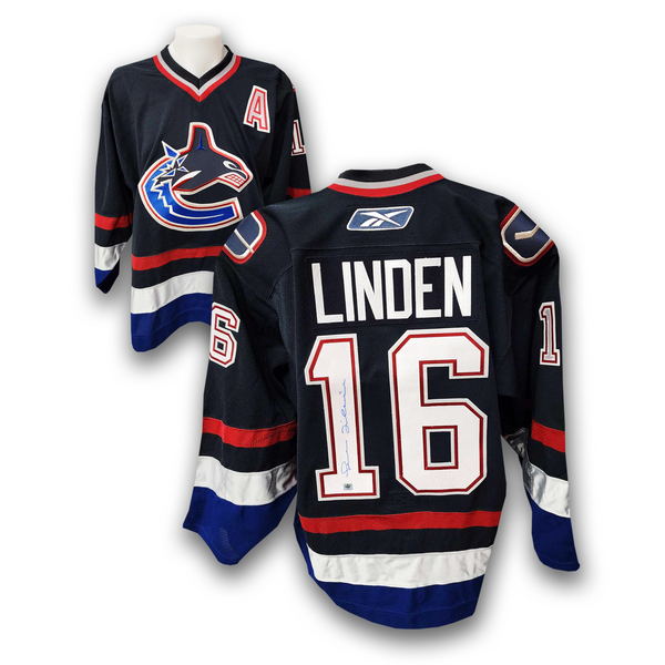 Trevor Linden Autographed Vancouver Canucks Authentic Home Reebok Trevor Linden Autographed Vancouver Canucks Authentic Home Reebok