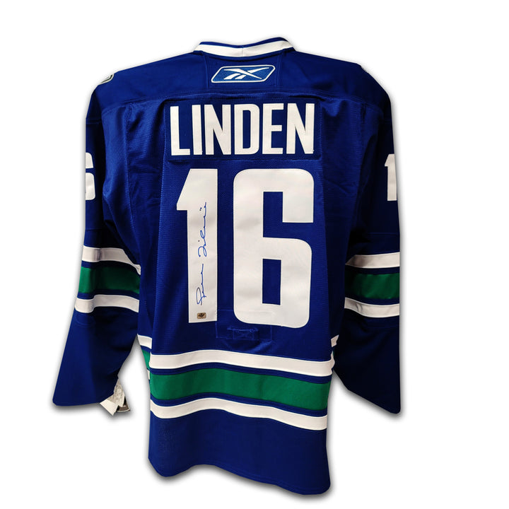 Trevor Linden Vancouver Canucks Blue Authentic Reebok Jersey