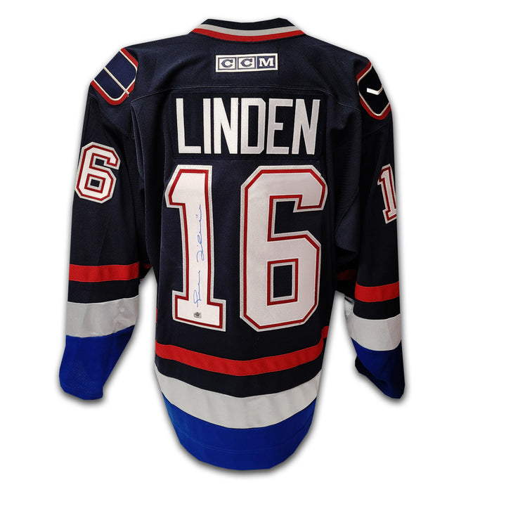 Trevor Linden Vancouver Canucks Blue Orca CCM Jersey