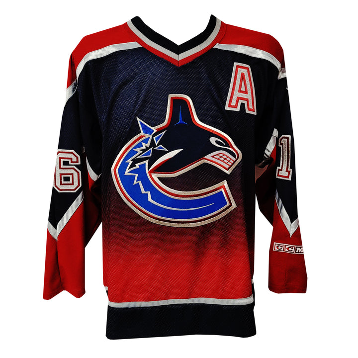 Trevor Linden Vancouver Canucks Red Gradient Orca Jersey