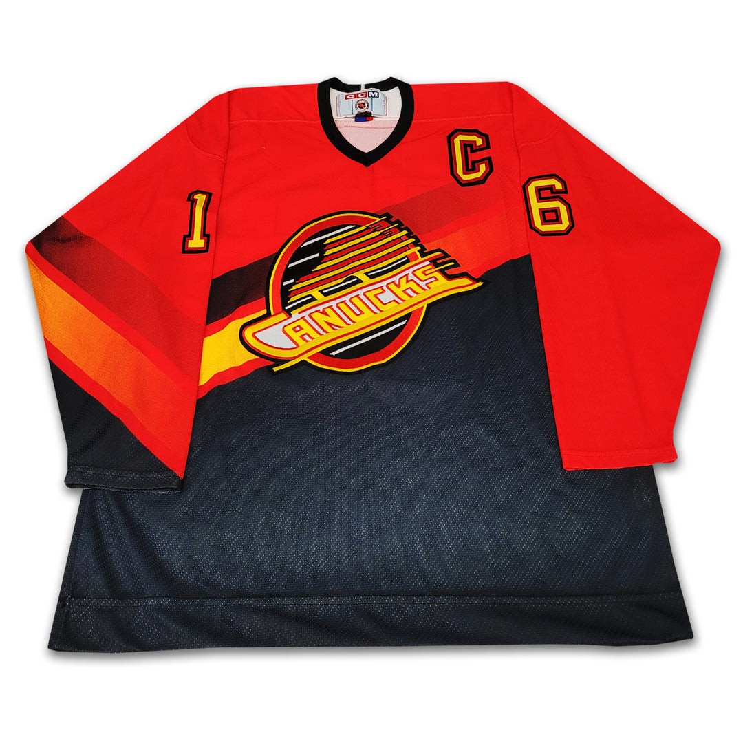 Trevor Linden Vancouver Canucks Red Flying Skate Jersey