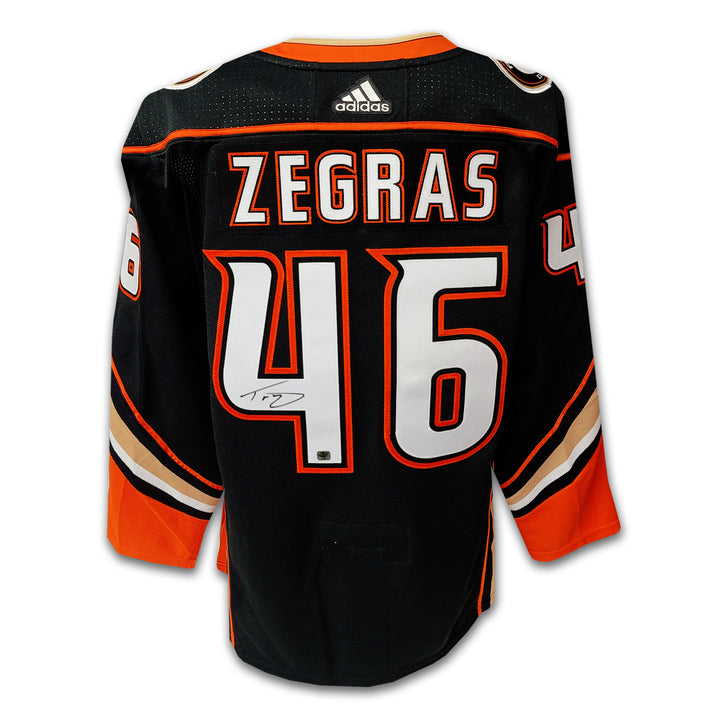 Trevor Zegras Anaheim Ducks Black Adidas Jersey