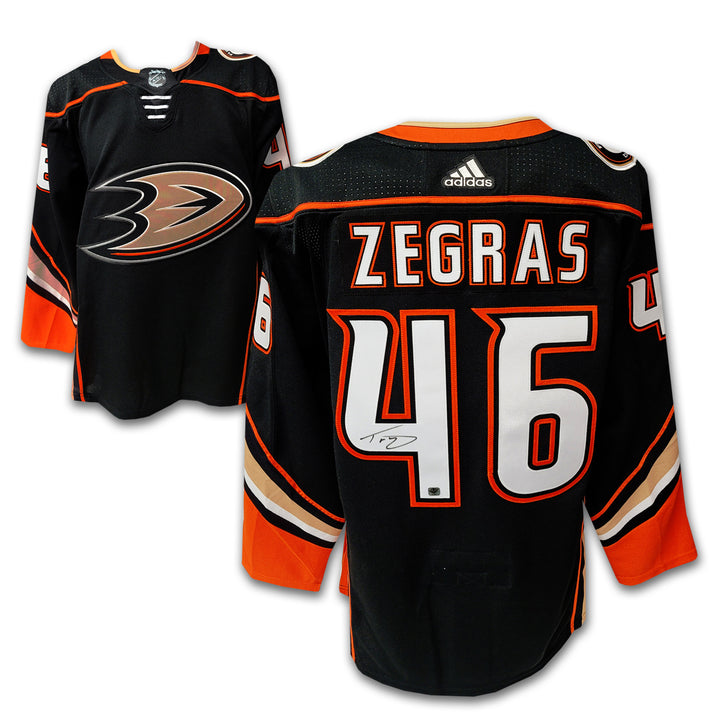Trevor Zegras Anaheim Ducks Black Adidas Jersey