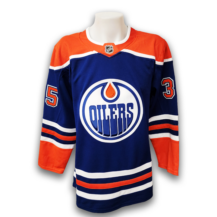 Tristan Jarry Autographed Edmonton Oilers Home Fanatics Premium Jersey