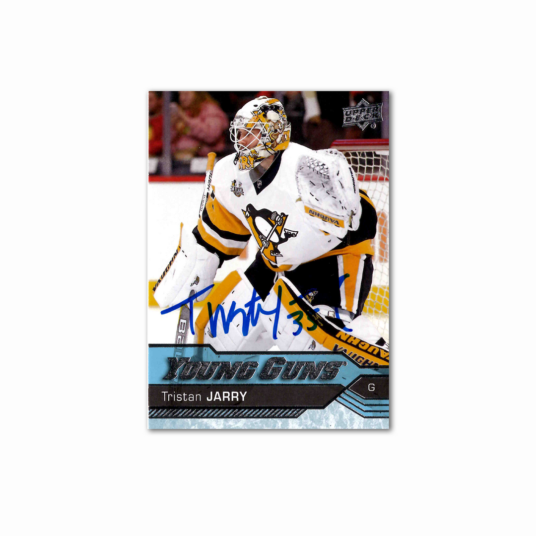 Tristan Jarry Autographed Pittsburgh Penguins Young Guns Hockey Card
