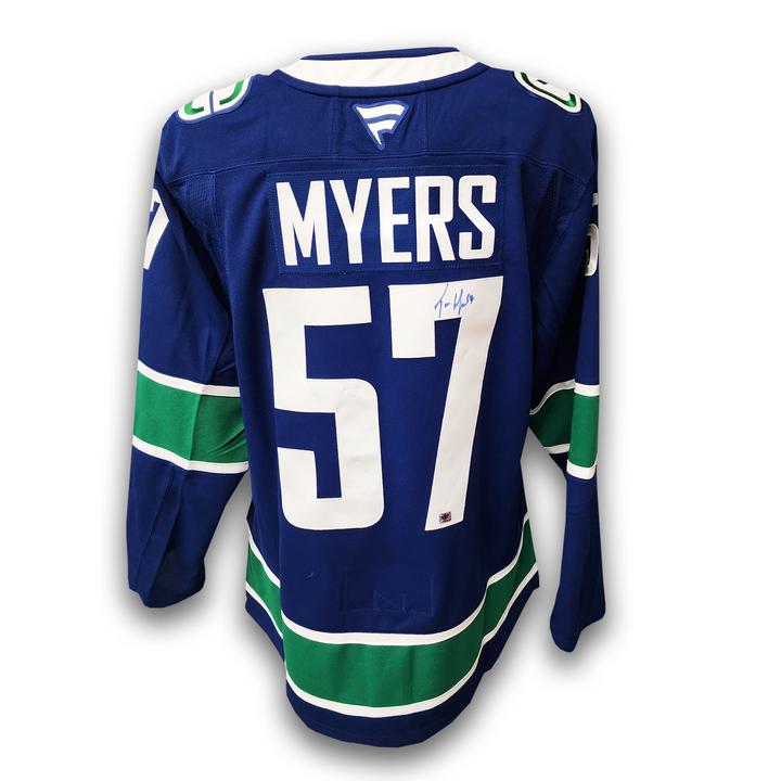Tyler Myers Autographed Vancouver Canucks Fanatics Premium Jersey