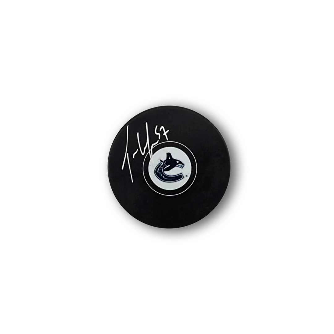 Tyler Myers Autographed Vancouver Canucks Hockey Puck