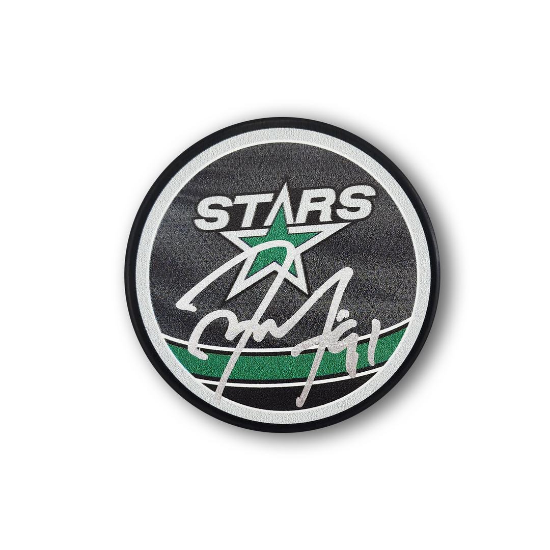 Tyler Seguin Autographed Dallas Stars Reverse Retro Hockey Puck