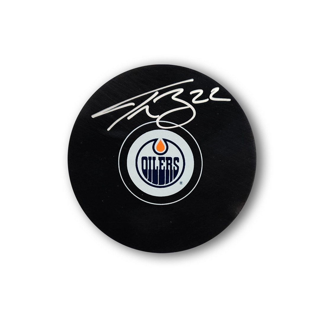 Tyson Barrie Autographed Edmonton Oilers Hockey Puck