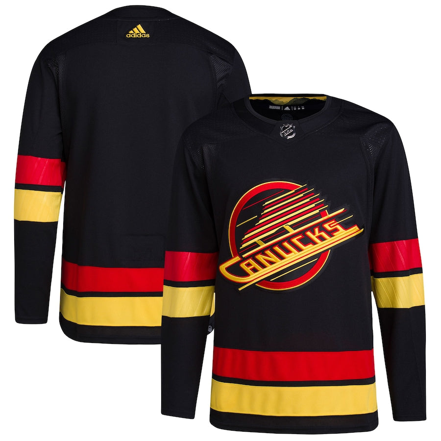 Vancouver Canucks Authentic Black Skate Alternate Adidas Jersey (Size 52)