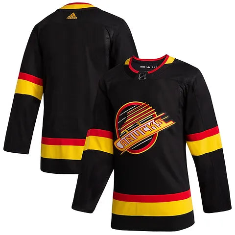 Vancouver Canucks Authentic Black Skate Adidas Jersey (Size 56)