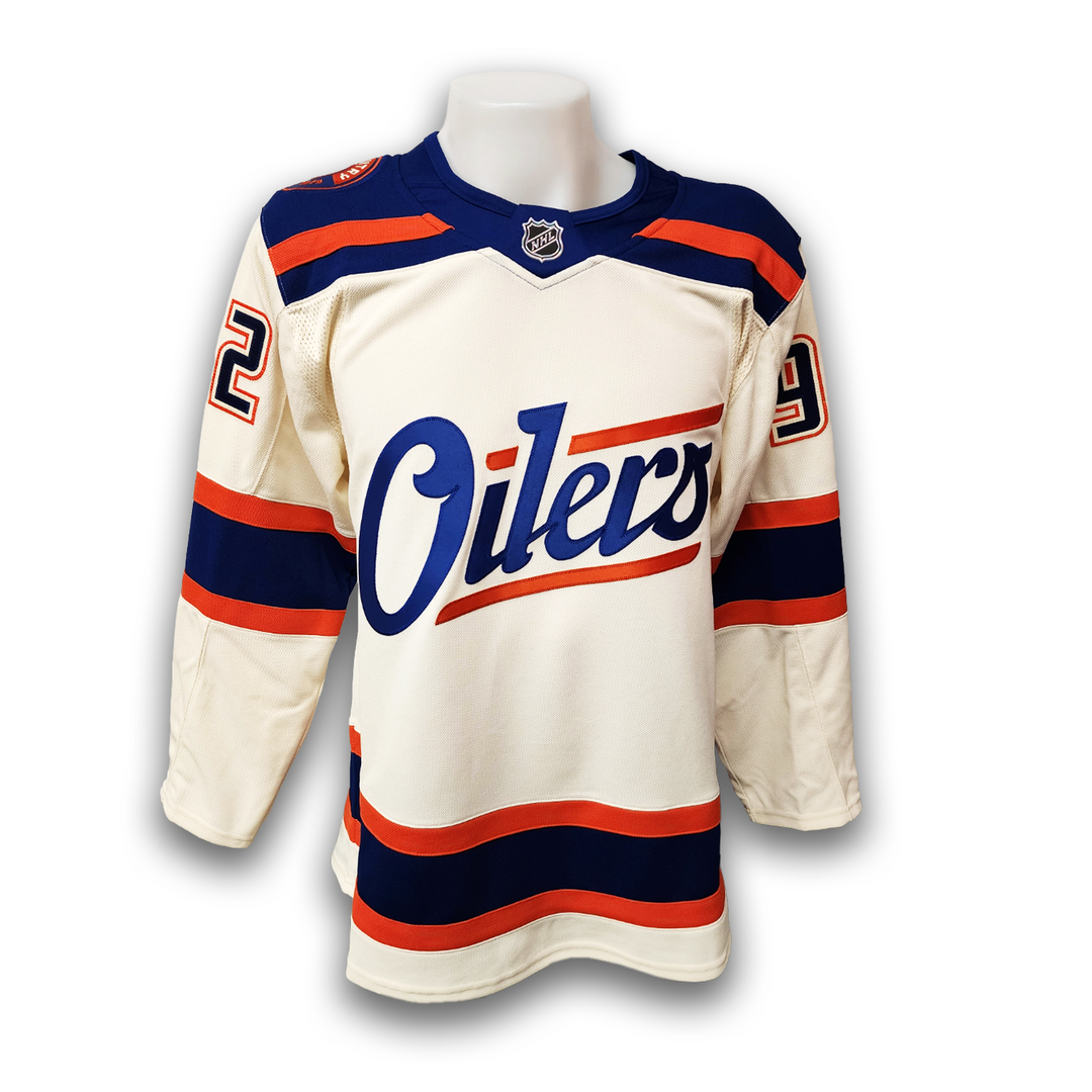 Vasily Podkolzin Autographed Edmonton Oilers Alternate Fanatics Premium Jersey