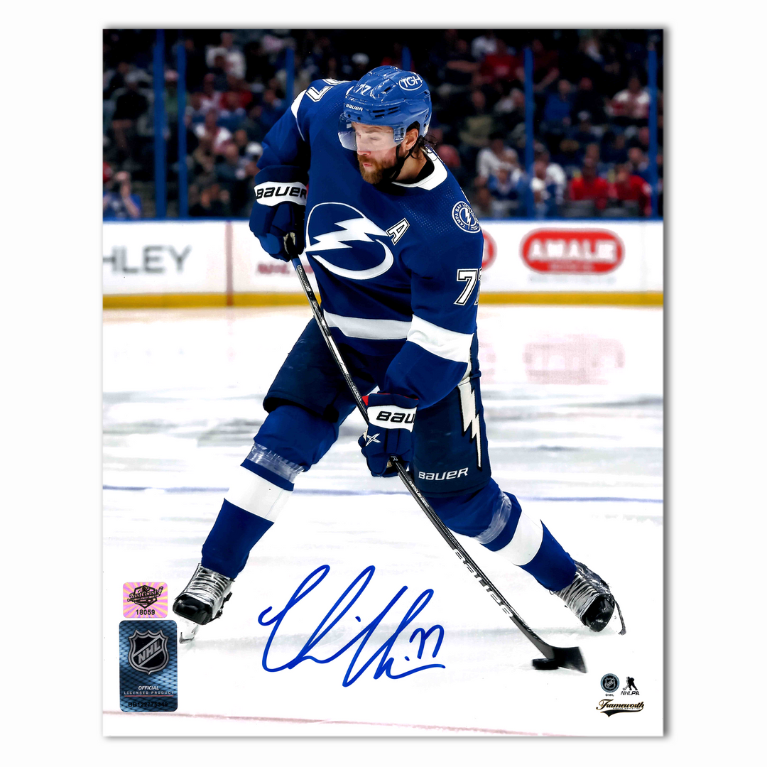 Victor Hedman Autographed Tampa Bay Lightning Home 8x10 Photo