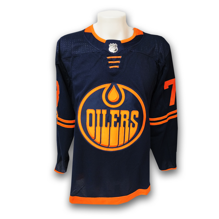 Vincent Desharnais Autographed Edmonton Oilers Alternate Adidas Jersey