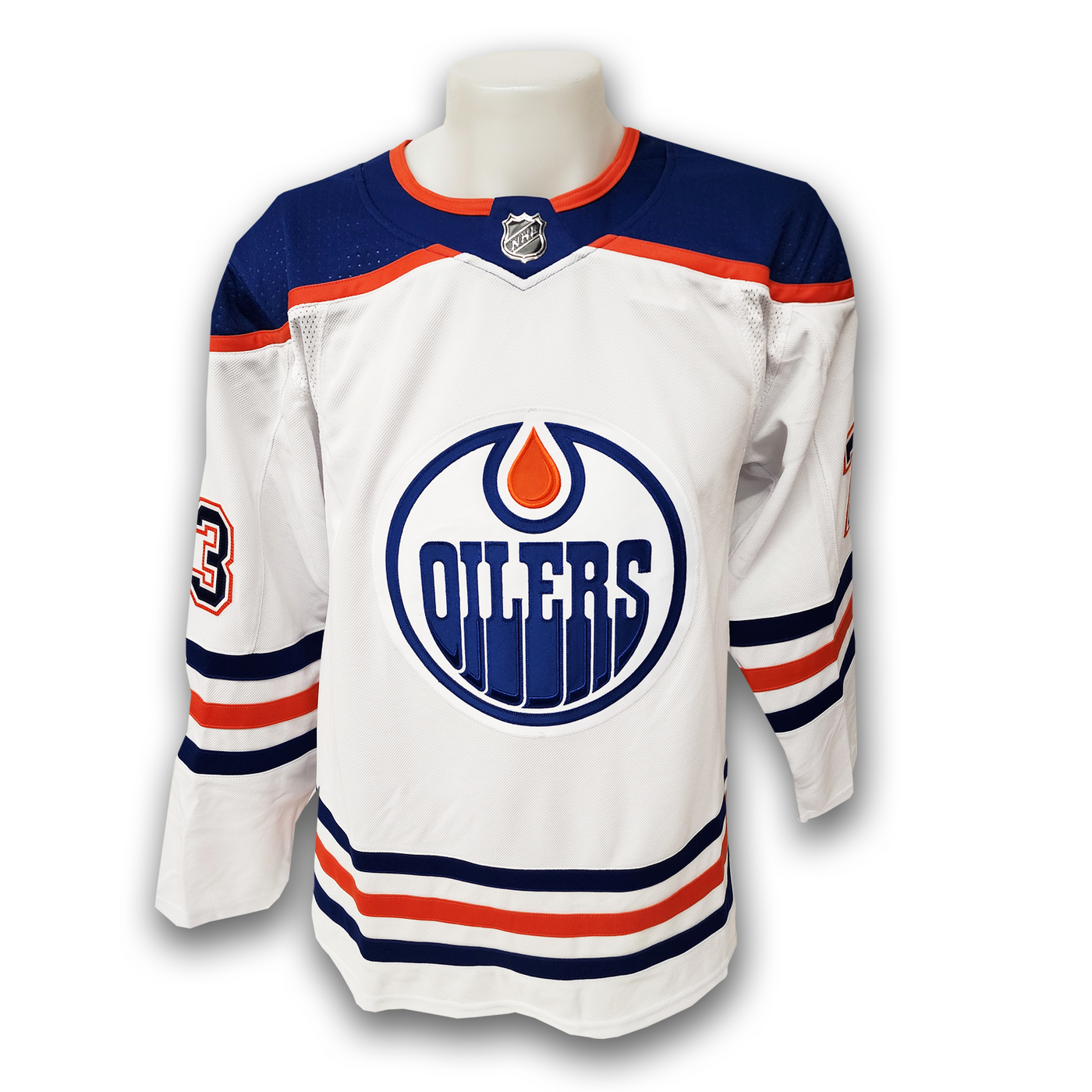 Vincent Desharnais Autographed Edmonton Oilers Away Adidas Jersey