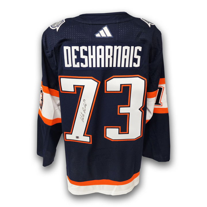 Vincent Desharnais Autographed Edmonton Oilers Reverse Retro 2.0 Adidas Jersey