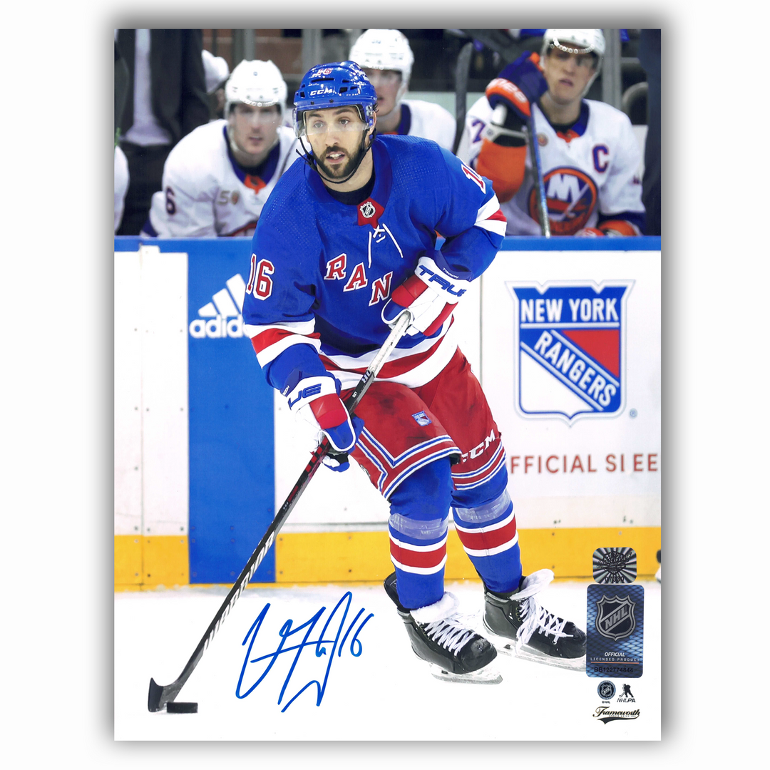 Vincent Trocheck Autographed New York Rangers Home 8x10 Photo
