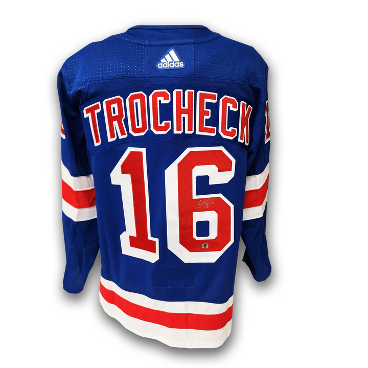 Vincent Trocheck New York Rangers Autographed Adidas Jersey