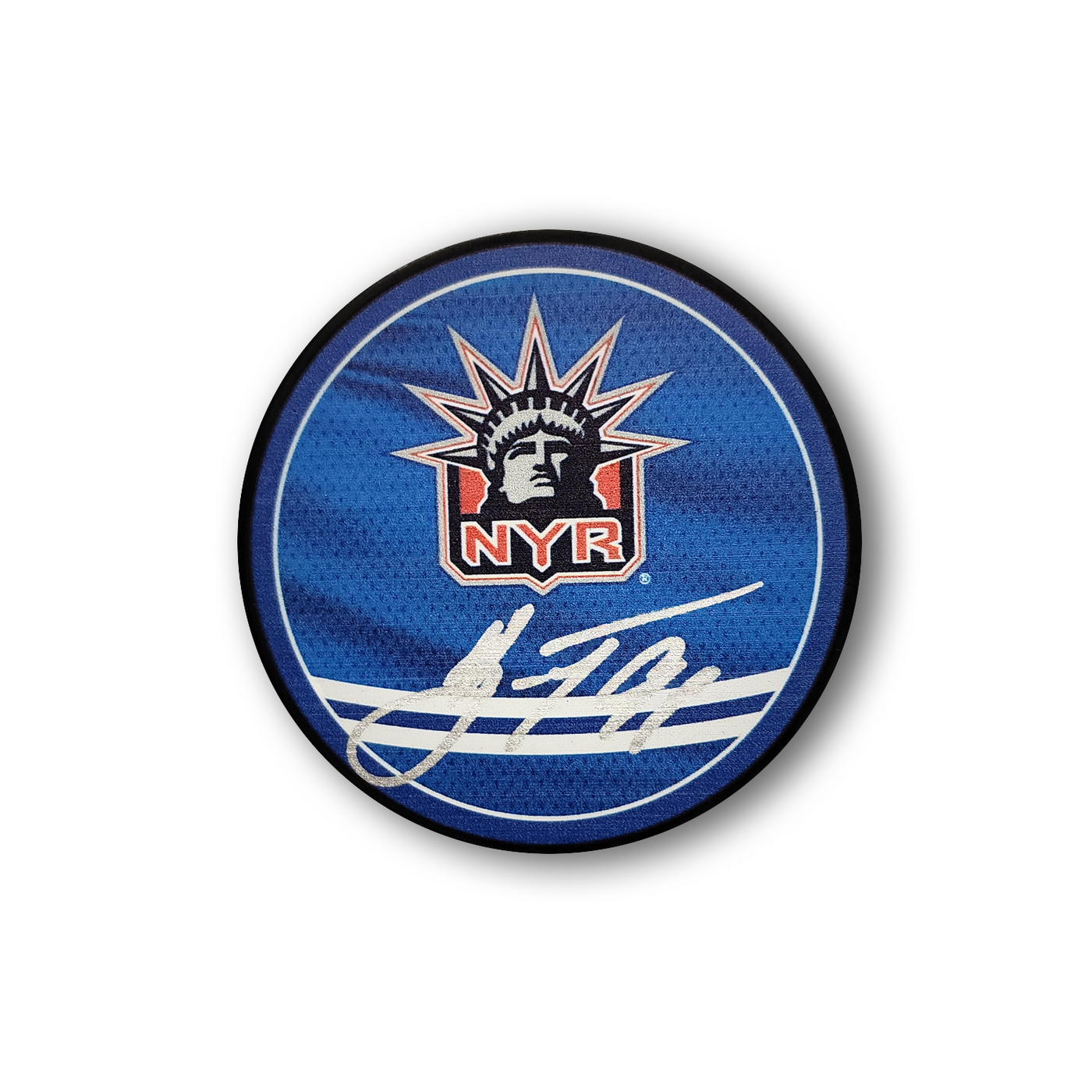 Vladimir Tarasenko Autographed New York Rangers Reverse Retro Hockey Puck
