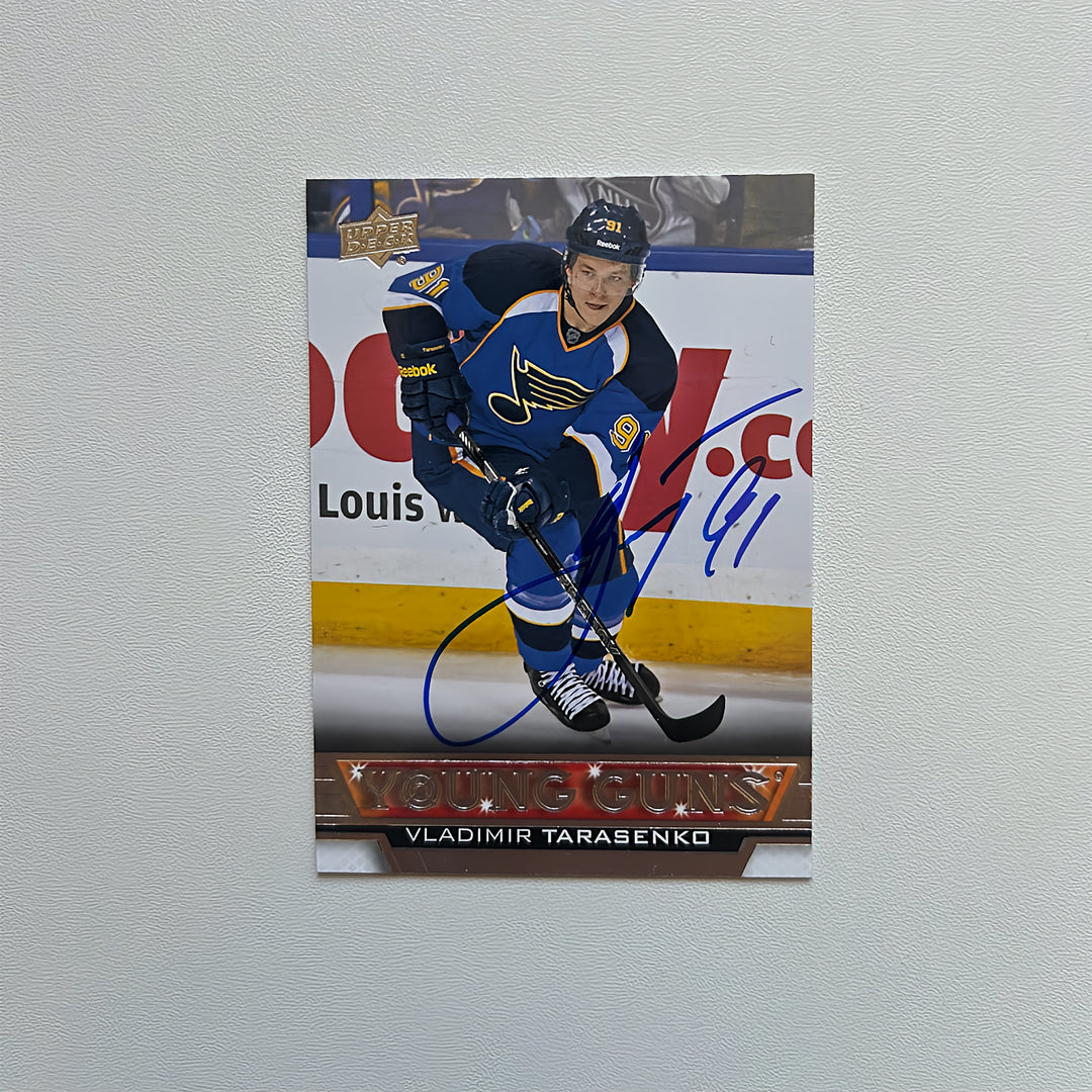 2013-14 UD Young Guns #230 VLADIMIR TARASENKO Autographed Rookie Card