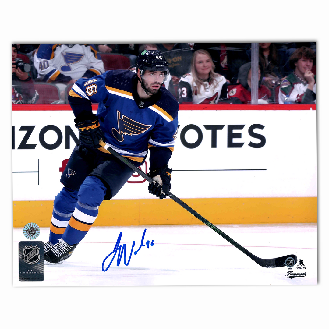 Jake Walman Autographed St. Louis Blues Home Horizontal 8x10 Photo