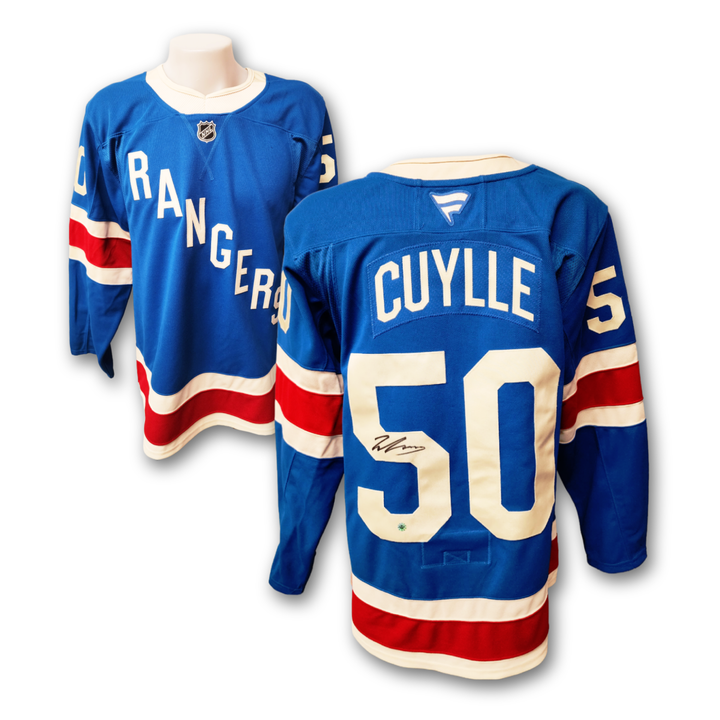 Will Cuylle Autographed New York Rangers Alternate Fanatics Premium Jersey