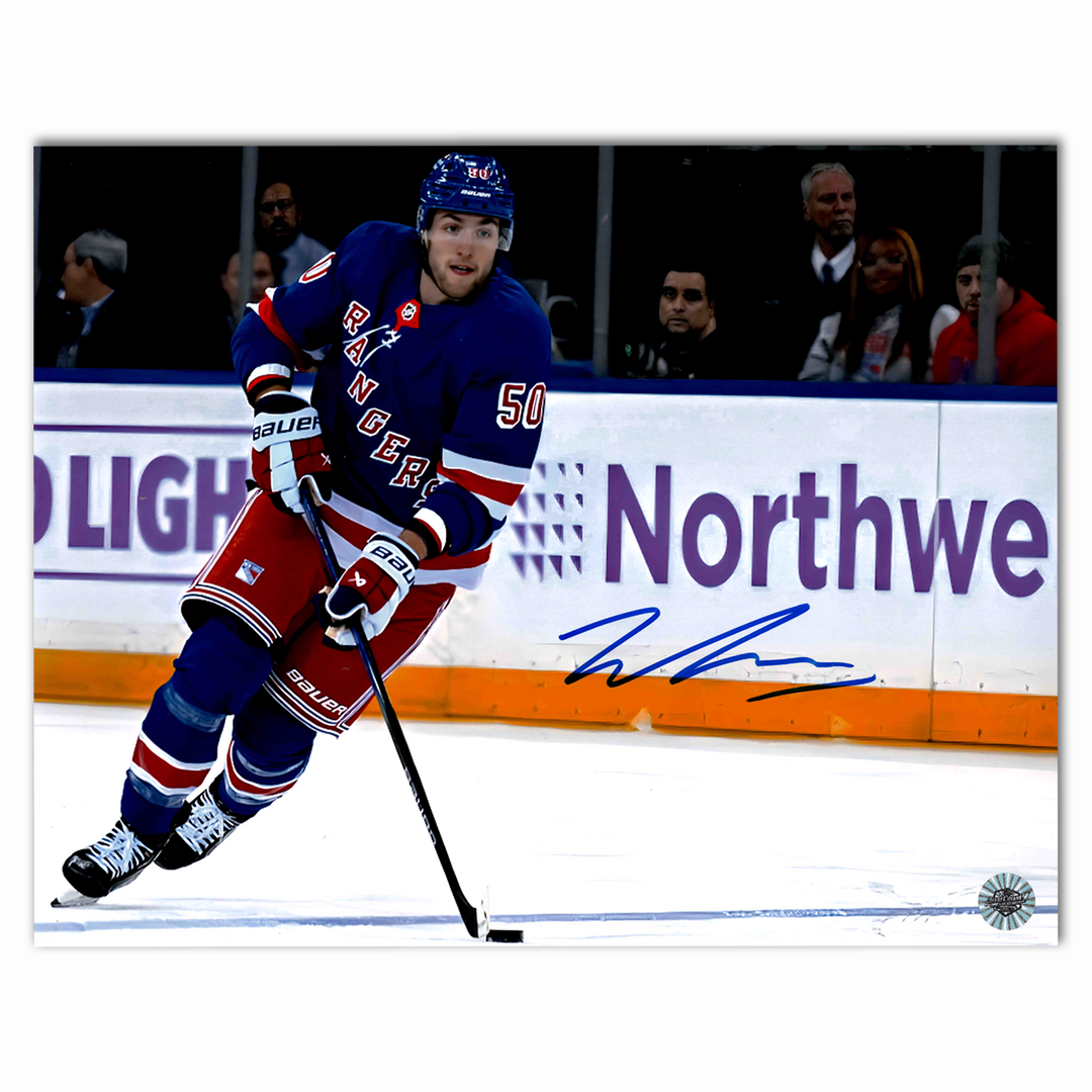 Will Cuylle Autographed New York Rangers Home 8x10 Horizontal Photo