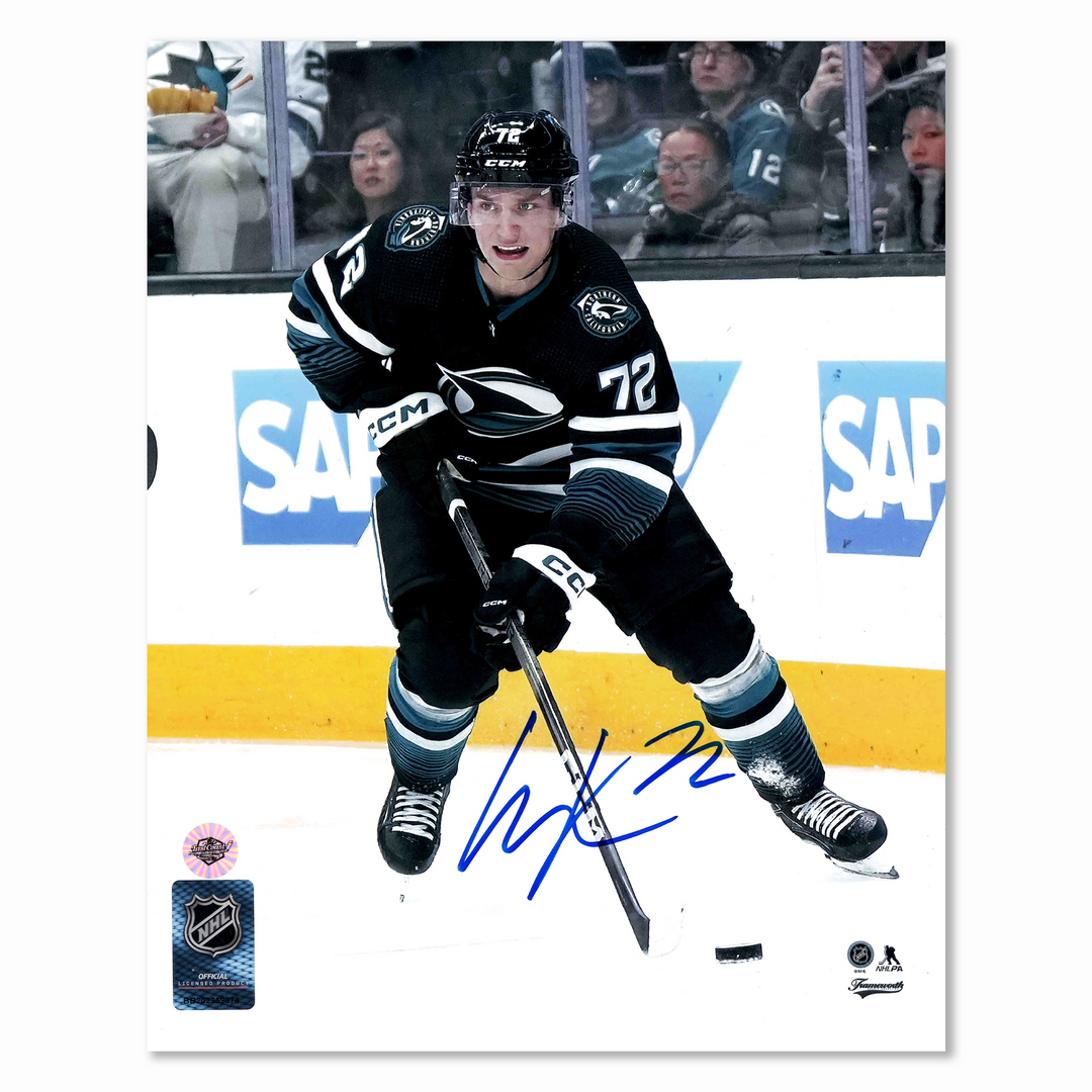 William Eklund Autographed San Jose Sharks Alternate 8x10 Photo