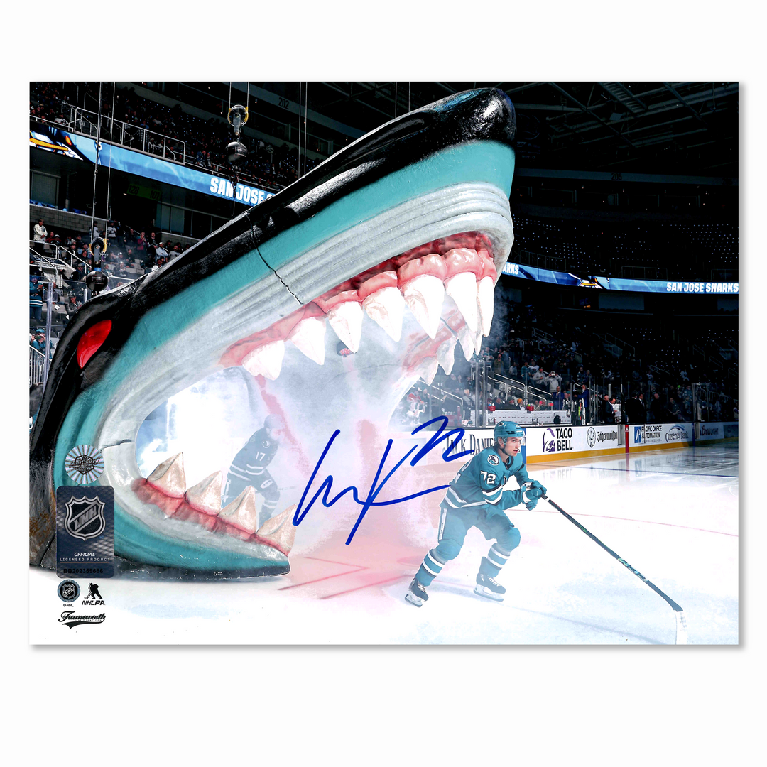 William Eklund Autographed San Jose Sharks Entrance 8x10 Photo