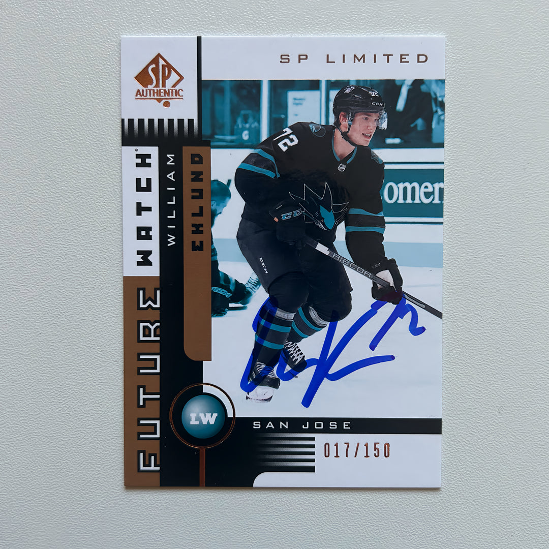 2021-22 SP Authentic Future Watch  WILLIAM EKLUND Autographed Rookie Card - #/150