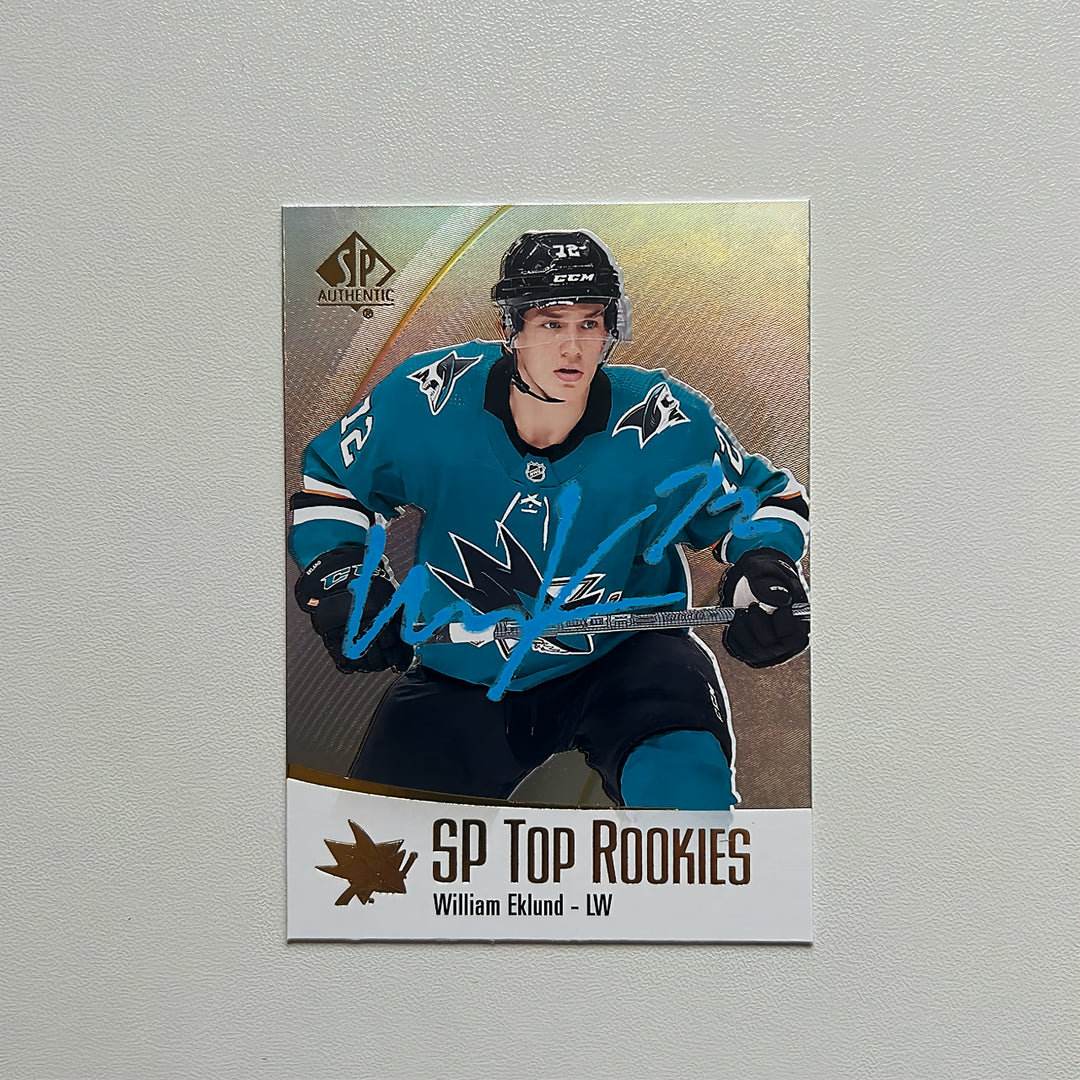 2021-22 SP Authentic Top Rookies TR-9 WILLIAM EKLUND Autographed Rookie Card