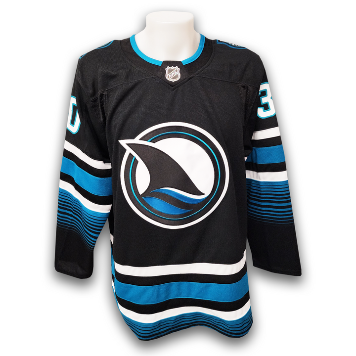 Yaroslav Askarov Autographed San Jose Sharks Alternate Fanatics Premium Jersey