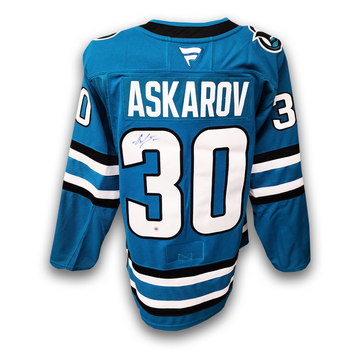 Yaroslav Askarov Autographed San Jose Sharks Home Fanatics Premium Jersey