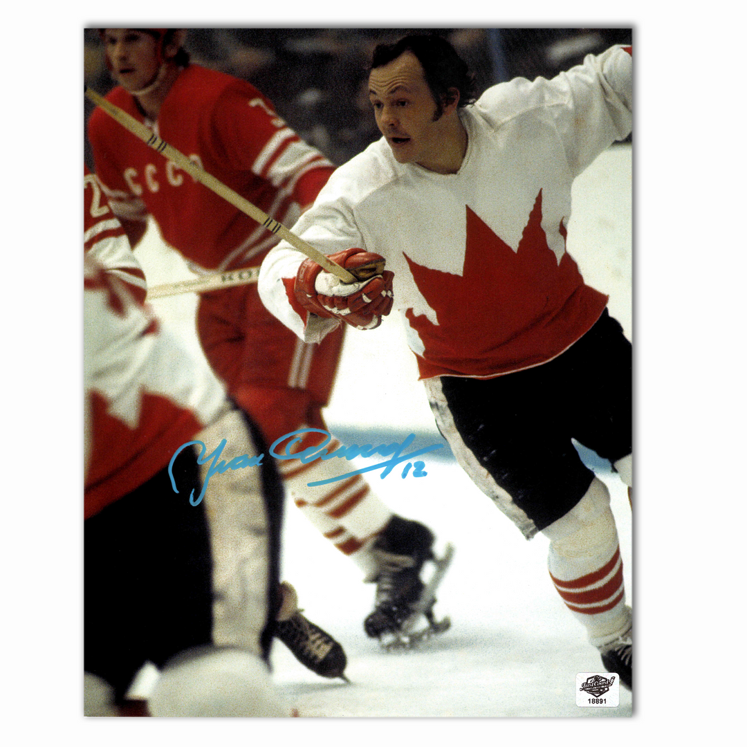 Yvan Cournoyer Autographed Team Canada 8x10 Photo