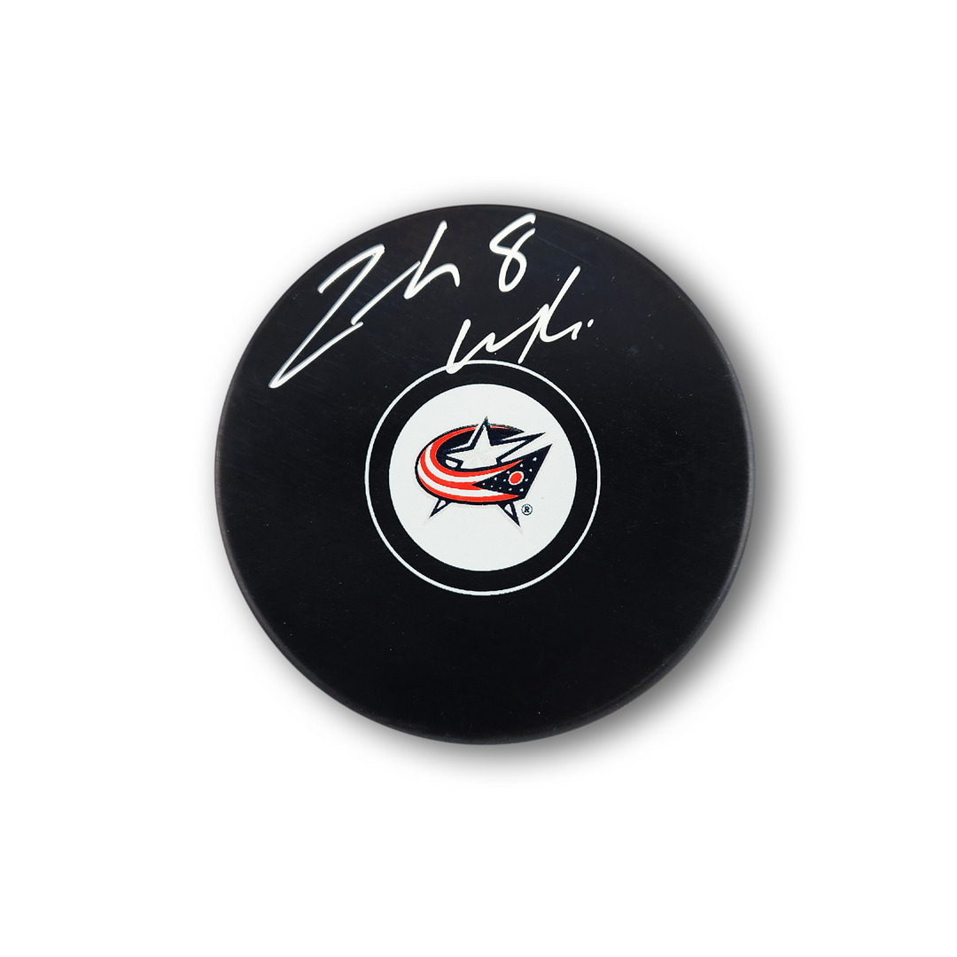 Zach Werenski Autographed Columbus Blue Jackets Hockey Puck