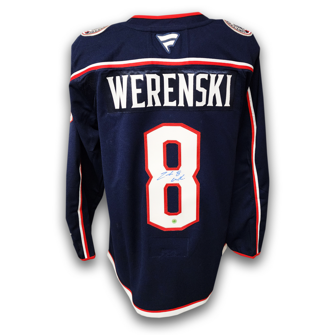 Zach Werenski Autographed Columbus Blue Jackets Home Fanatics Premium Jersey