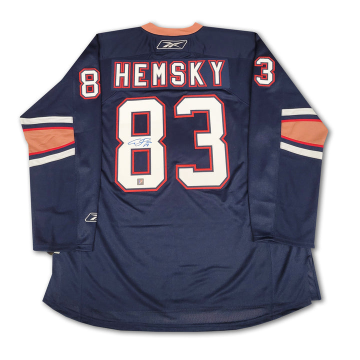 Ales Hemsky Edmonton Oilers Navy Reebok Jersey