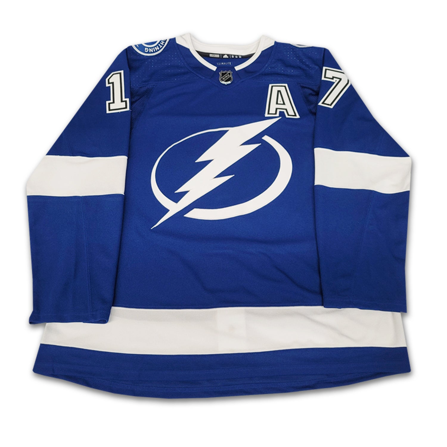 Adidas Tampa Bay Lightning No17 Alex Killorn Blue Home Authentic USA Flag Women's 2020 Stanley Cup Champions Stitched NHL Jersey