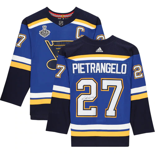 Alex Pietrangelo St. Louis Blues Signed 2019 Stanley Cup Adidas Jersey