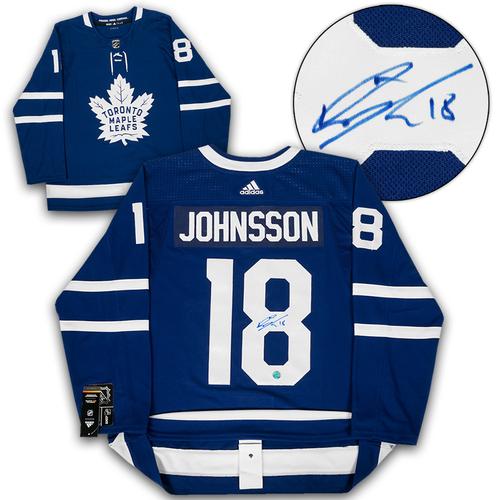 Andreas Johnsson Toronto Maple Leafs Autographed Adidas Jersey